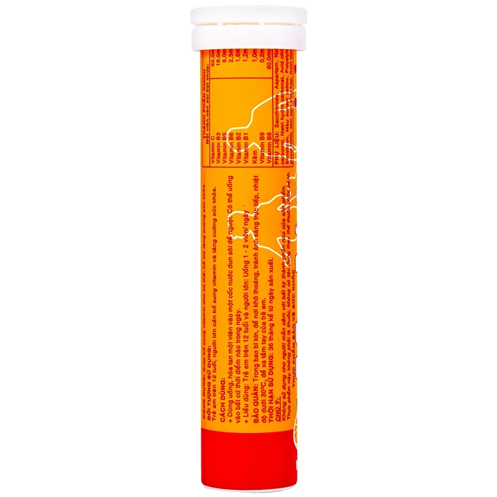Hình ảnh Viên sủi MyVita Multi SPM vị cam bổ sung Vitamin và khoáng chất (20 viên)