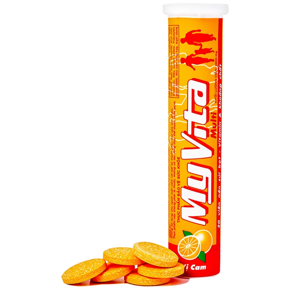 Hình ảnh Viên sủi MyVita Multi SPM vị cam bổ sung Vitamin và khoáng chất (20 viên)