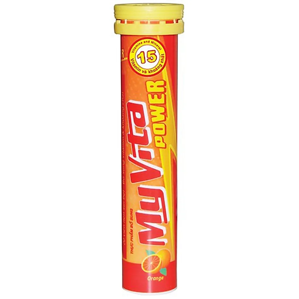 Hình ảnh Viên sủi MyVita Power SPM hương cam bổ sung Vitamin và khoáng chất (20 viên)