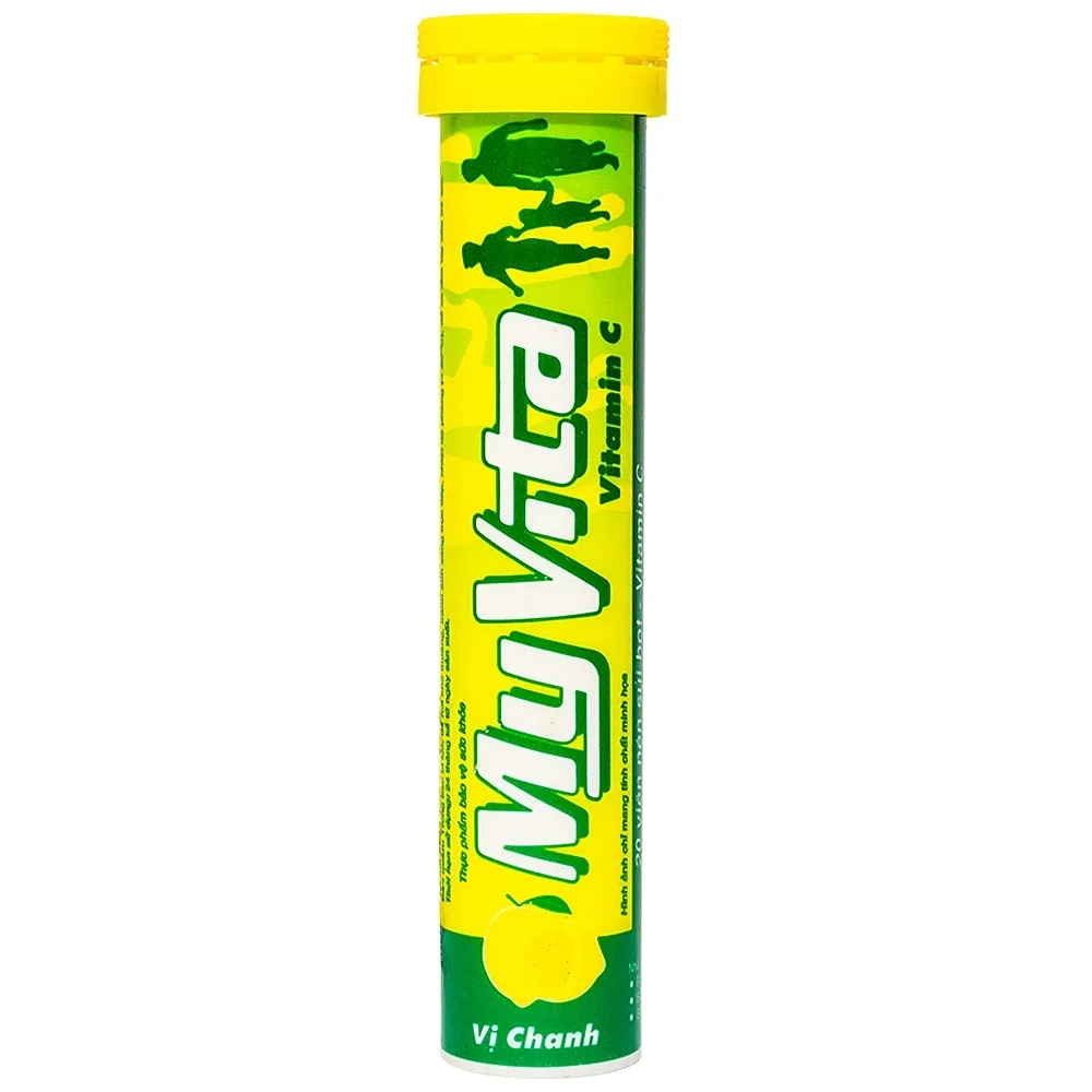 Hình ảnh Viên sủi Myvita Vitamin C SPM vị chanh bổ sung Vitamin C (20 viên)