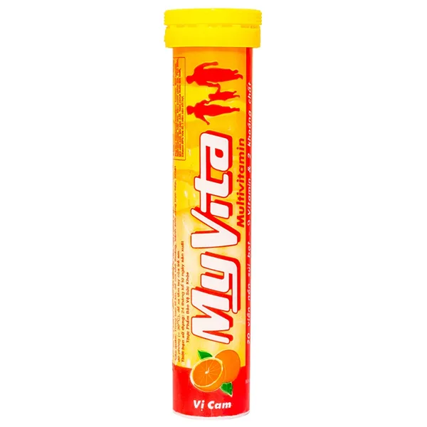 Hình ảnh Viên sủi My Vita Vitamin C hương cam bổ sung Vitamin C cho cơ thể (20 viên)