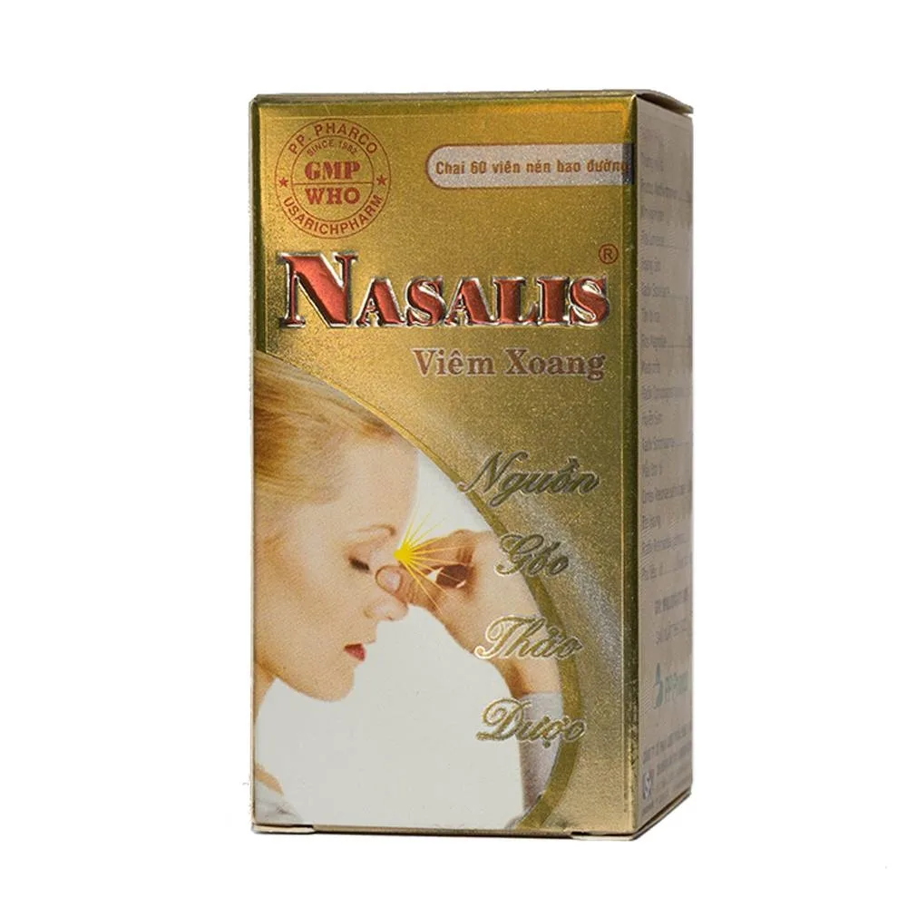 Hình ảnh Viên uống Nasalis PP.Pharco hỗ trợ điều trị viêm xoang mũi mãn tính, viêm đa xoang (60 viên)