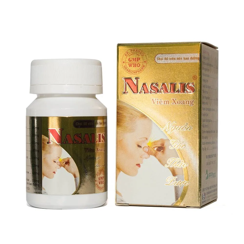 Hình ảnh Viên uống Nasalis PP.Pharco hỗ trợ điều trị viêm xoang mũi mãn tính, viêm đa xoang (60 viên)