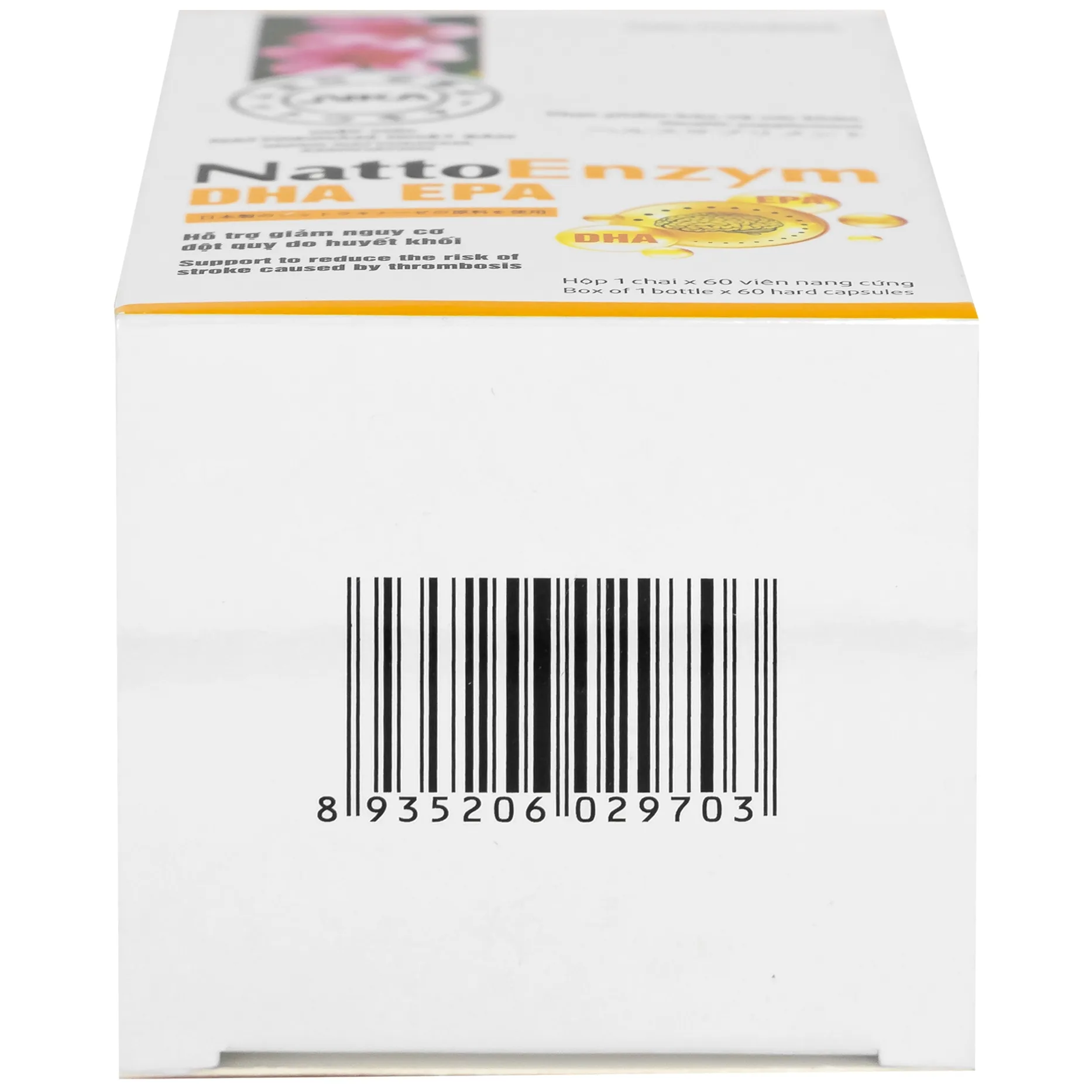Hình ảnh Viên uống NattoEnzym DHA EPA DHG Pharma hỗ trợ giảm nguy cơ đột quỵ do huyết khối (60 viên)