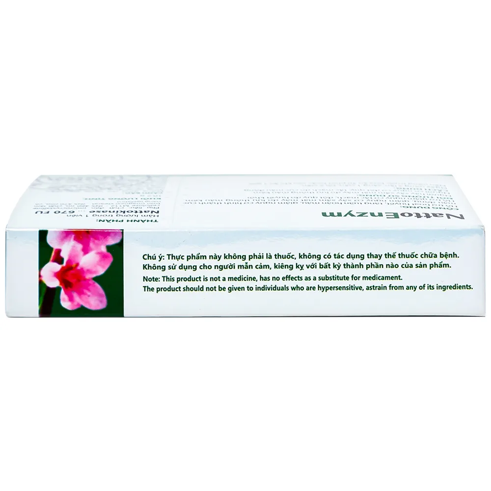 Hình ảnh Viên uống NattoEnzym DHG hỗ trợ hoạt huyết, tăng tuần hoàn máu (3 vỉ x 10 viên)