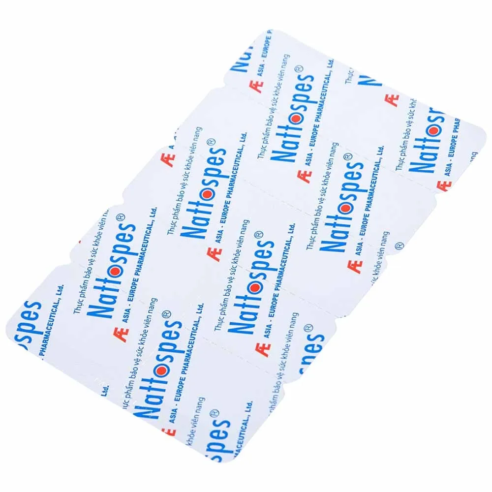 Hình ảnh Viên uống Nattospes Á Âu hỗ trợ giảm nguy cơ hình thành và làm tan cục máu đông (3 vỉ x 10 viên)