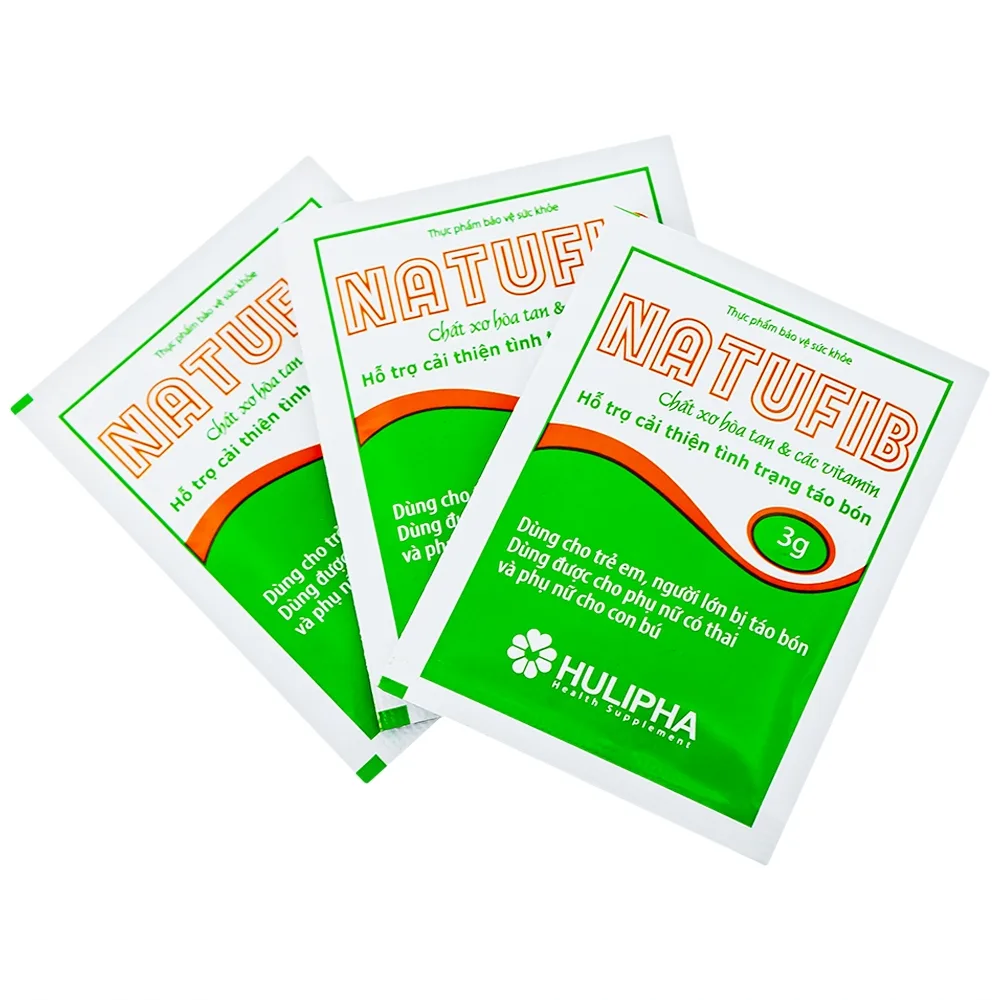 Hình ảnh Cốm Natufib Hulipha hỗ trợ cải thiện tình trạng táo bón (20 gói x 3g)