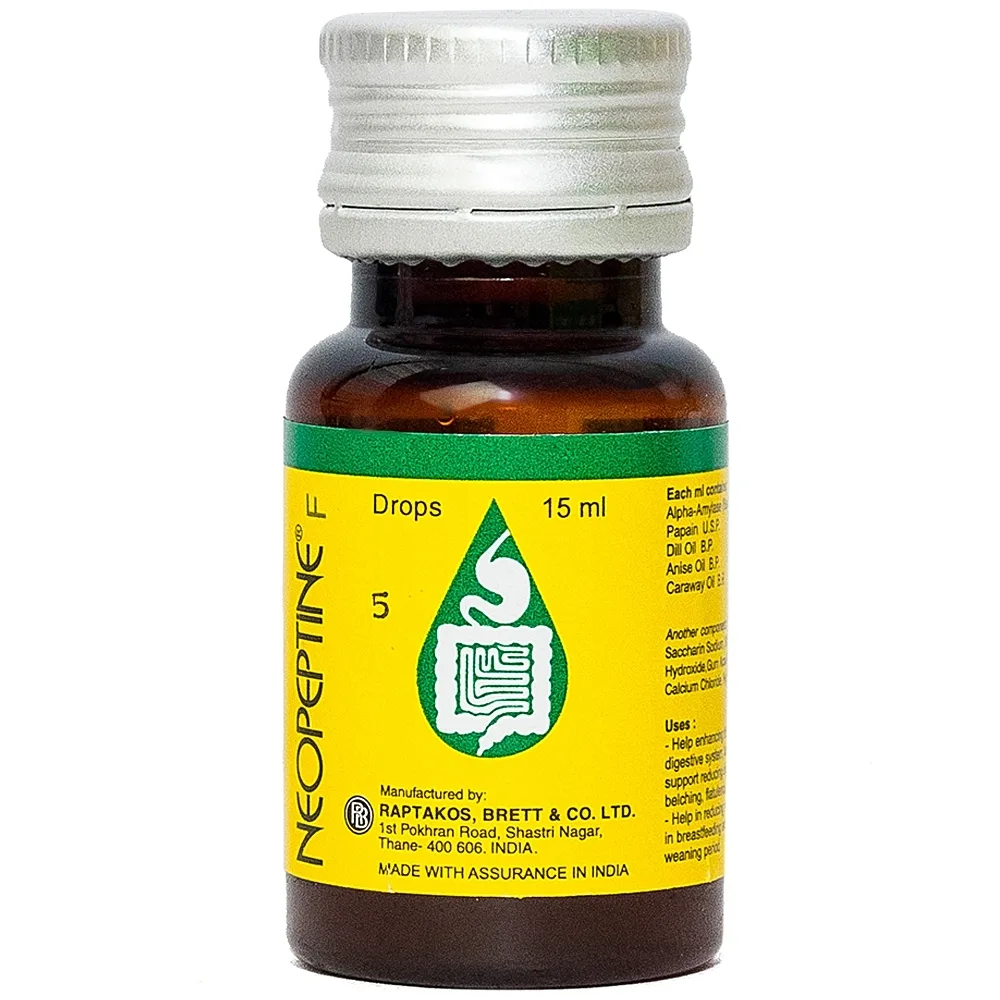 Hình ảnh Dung dịch uống Neopeptine F Drops Raptakos hỗ trợ tăng cường tiêu hóa và hấp thu thức ăn (15ml)