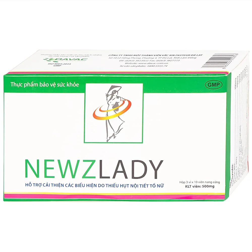 Hình ảnh Viên uống Newzlady Davac hỗ trợ tăng cường nội tiết tố nữ (3 vỉ x 10 viên)