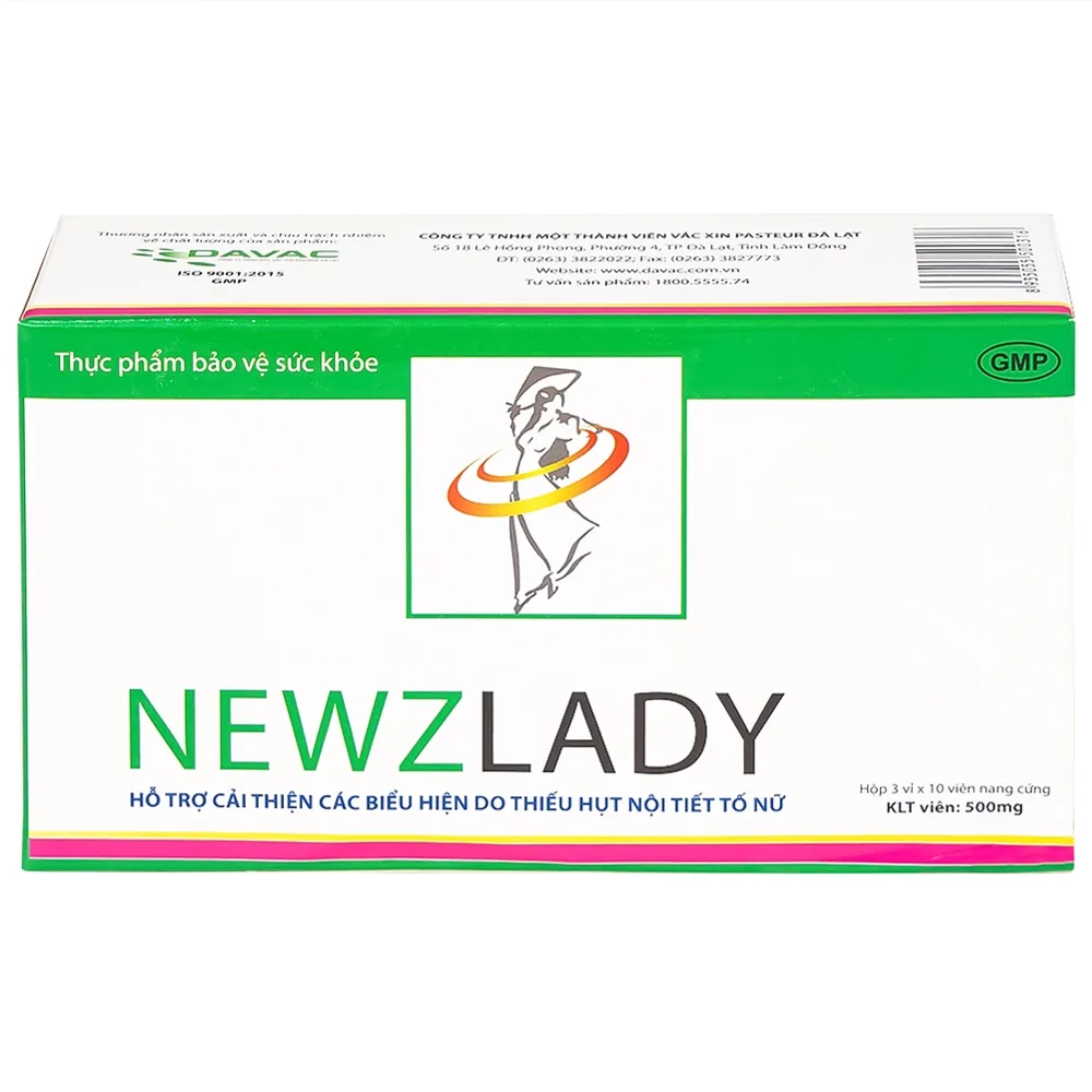 Hình ảnh Viên uống Newzlady Davac hỗ trợ tăng cường nội tiết tố nữ (3 vỉ x 10 viên)