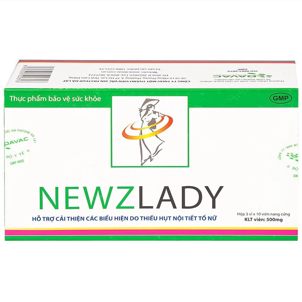 Hình ảnh Viên uống Newzlady Davac hỗ trợ tăng cường nội tiết tố nữ (3 vỉ x 10 viên)