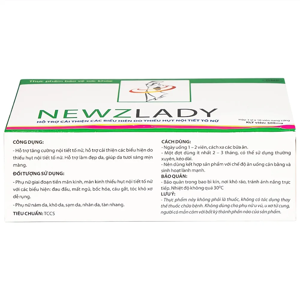 Hình ảnh Viên uống Newzlady Davac hỗ trợ tăng cường nội tiết tố nữ (3 vỉ x 10 viên)