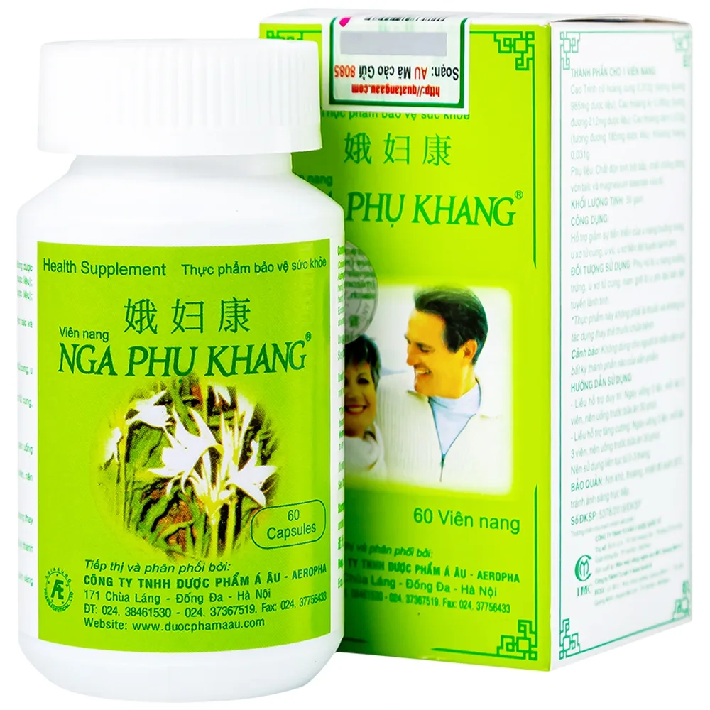 Hình ảnh Viên uống Nga Phụ Khang Dược Quốc Tế hỗ trợ giảm sự tiến triển của u nang buồng trứng (60 viên)