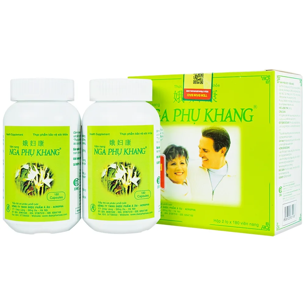 Hình ảnh Viên uống Nga Phụ Khang hỗ trợ giảm tiến triển của u nang buồng trứng (2 lọ x 180 viên)