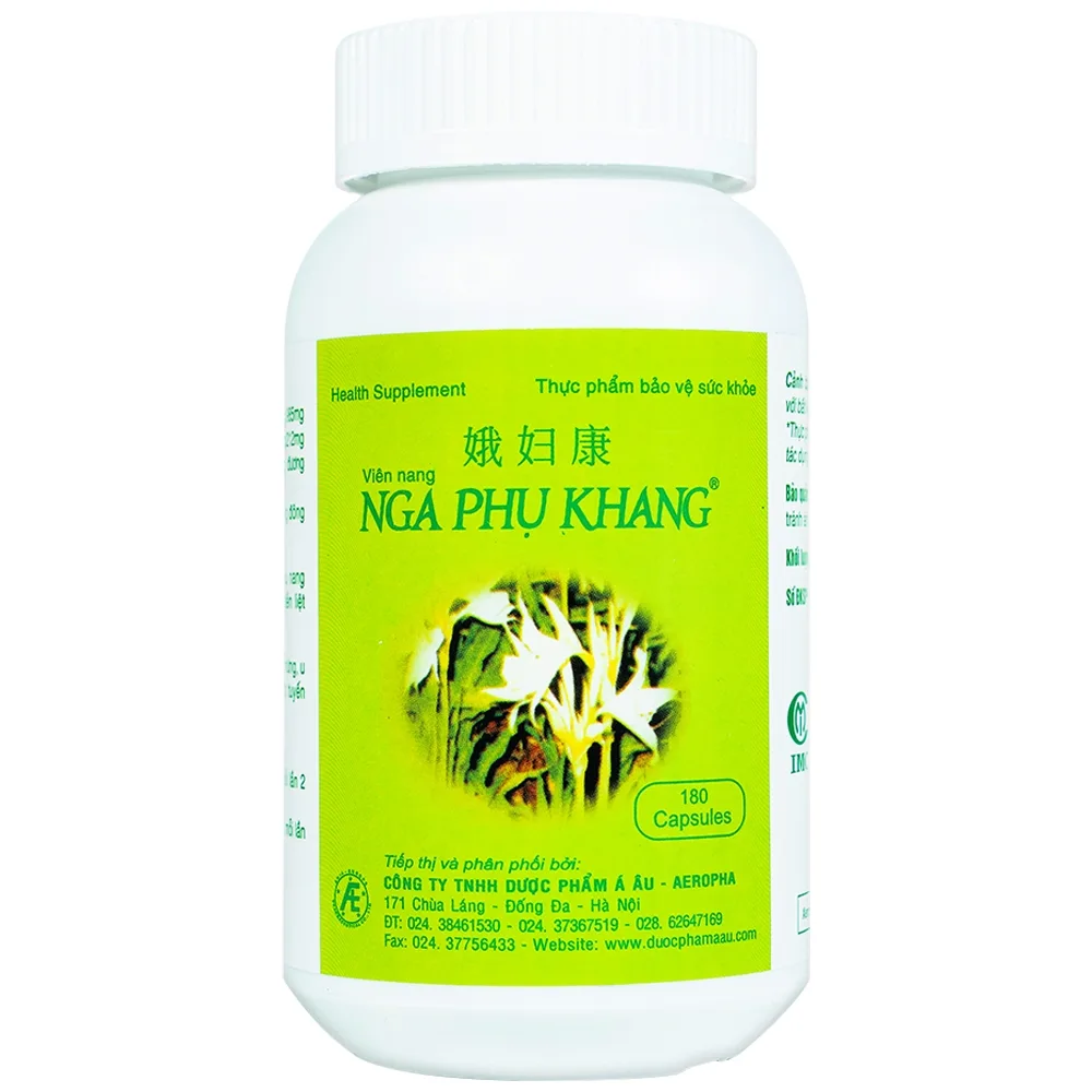 Hình ảnh Viên uống Nga Phụ Khang hỗ trợ giảm tiến triển của u nang buồng trứng (2 lọ x 180 viên)