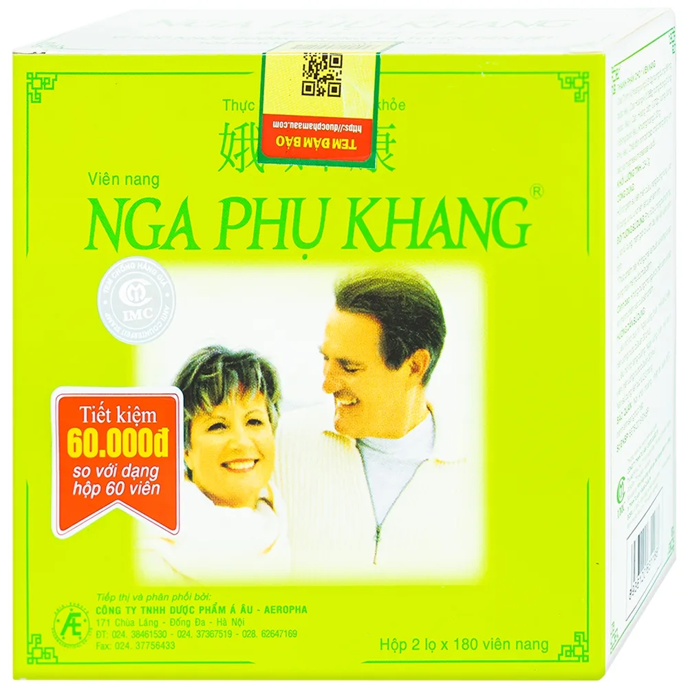 Hình ảnh Viên uống Nga Phụ Khang hỗ trợ giảm tiến triển của u nang buồng trứng (2 lọ x 180 viên)