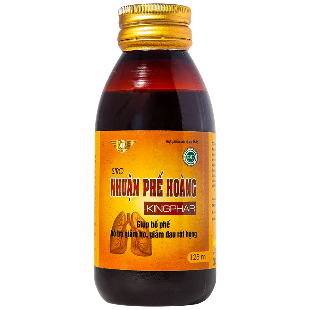 Hình ảnh Siro Nhuận Phế Hoàng Kingphar hỗ trợ giảm ho, giảm đờm (125ml)