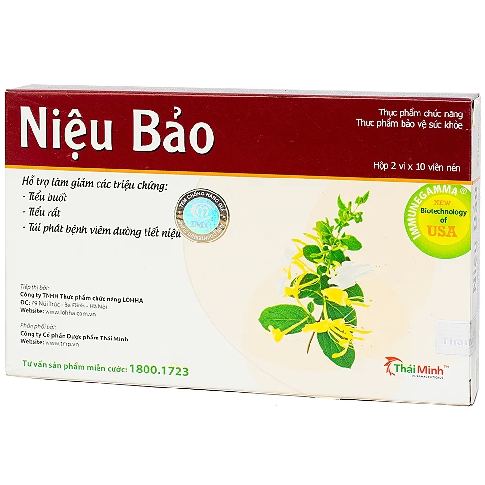 Hình ảnh Viên uống Niệu Bảo Lohha tăng cường giải độc, lợi tiểu (2 vỉ x 10 viên)
