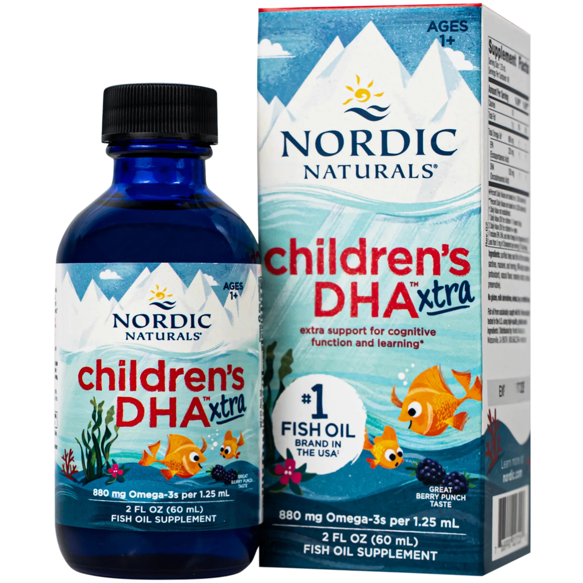 Hình ảnh Dung dịch hỗ trợ cải thiện thị lực cho trẻ từ 1 tuổi Nordic Naturals Children's DHA xtra (60ml)