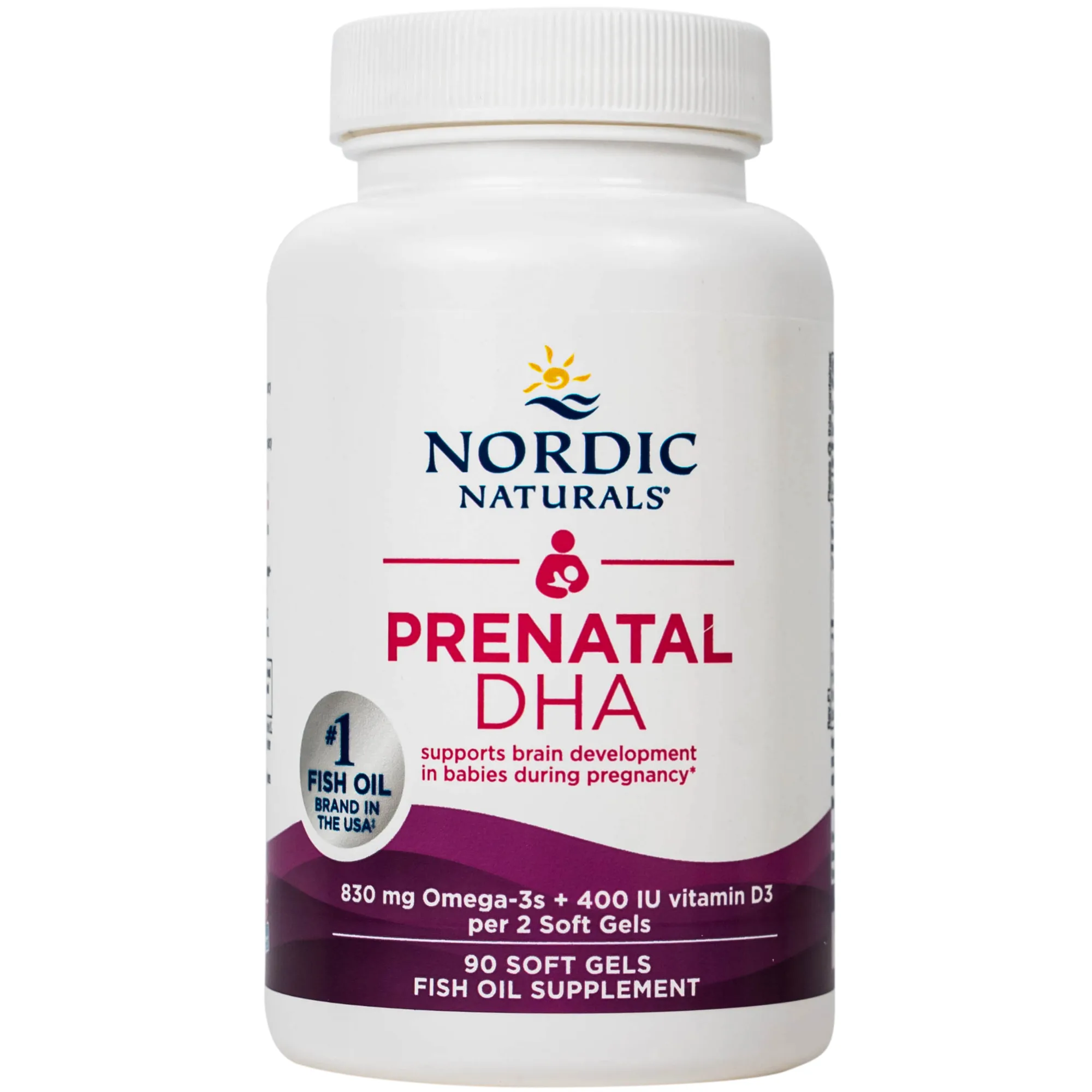 Hình ảnh Viên uống cho phụ nữ mang thai và cho con bú Nordic Naturals Prenatal DHA (90 viên)