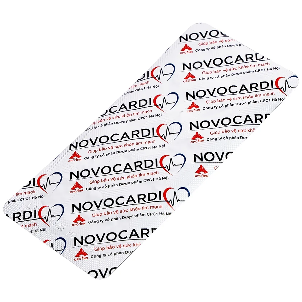 Hình ảnh Viên uống Novocardi Novocare hỗ trợ giảm nguy cơ xơ vữa động mạch, bảo vệ thành mạch (30 viên)