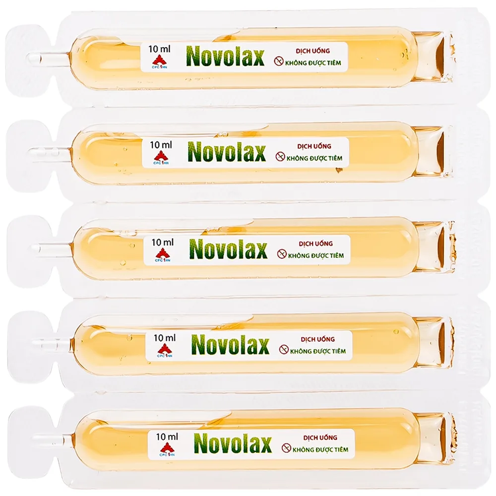 Hình ảnh Dung dịch uống Novolax Novocare bổ sung chất xơ giúp nhuận tràng, giảm táo bón (4 vỉ x 5 ống)