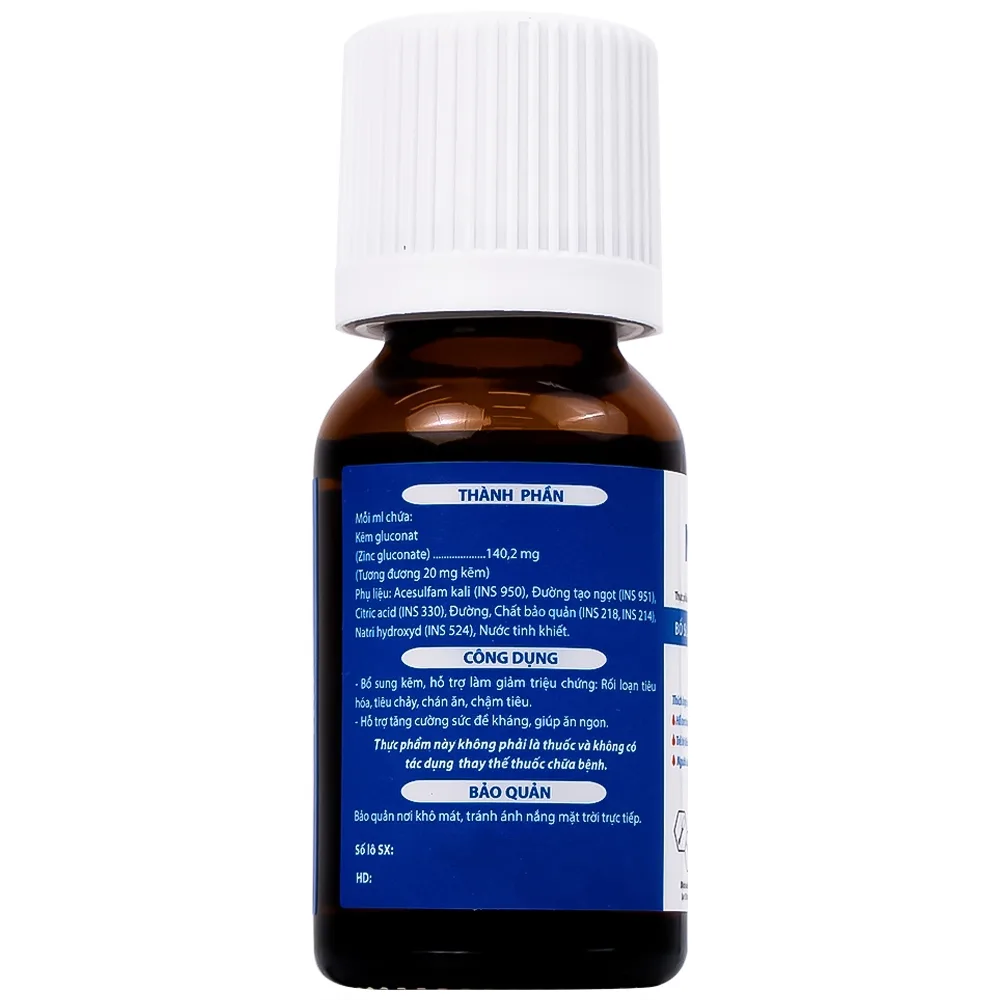 Hình ảnh Dung dịch uống NovoZinc 15ml Novocare hỗ trợ tăng cường sức khỏe, hỗ trợ trẻ bị tiêu chảy