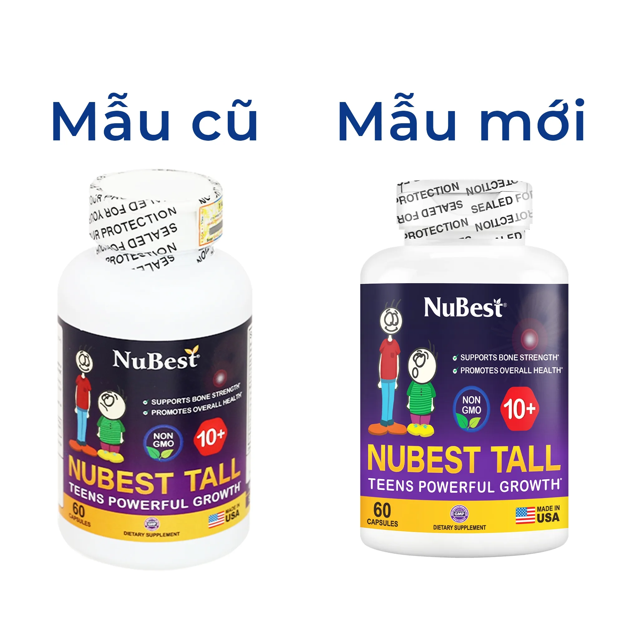 Hình ảnh Viên uống Nubest Tall 10+ bổ sung Canxi và vitamin D (60 viên)