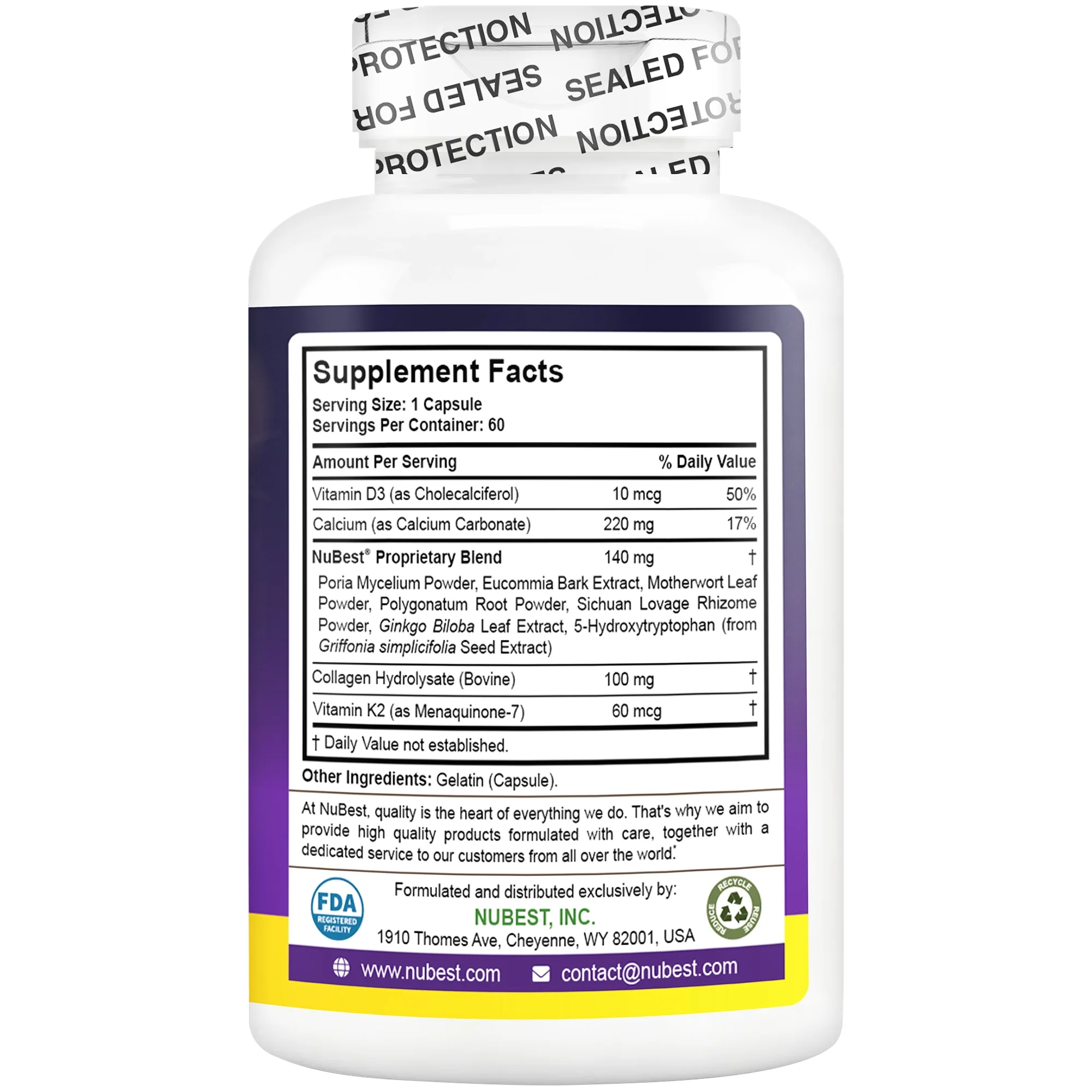 Hình ảnh Viên uống Nubest Tall 10+ bổ sung Canxi và vitamin D (60 viên)