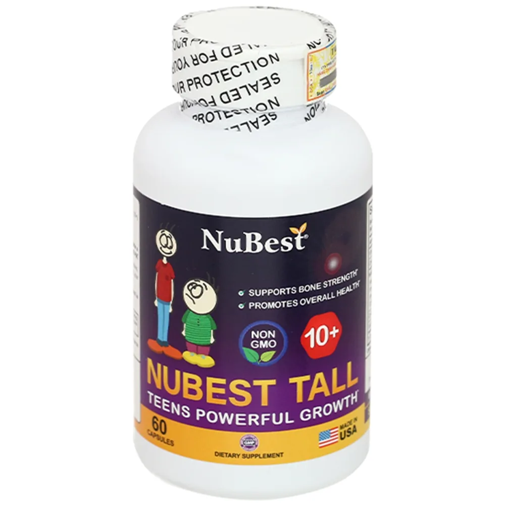 Hình ảnh Viên uống Nubest Tall 10+ bổ sung Canxi và vitamin D (60 viên)