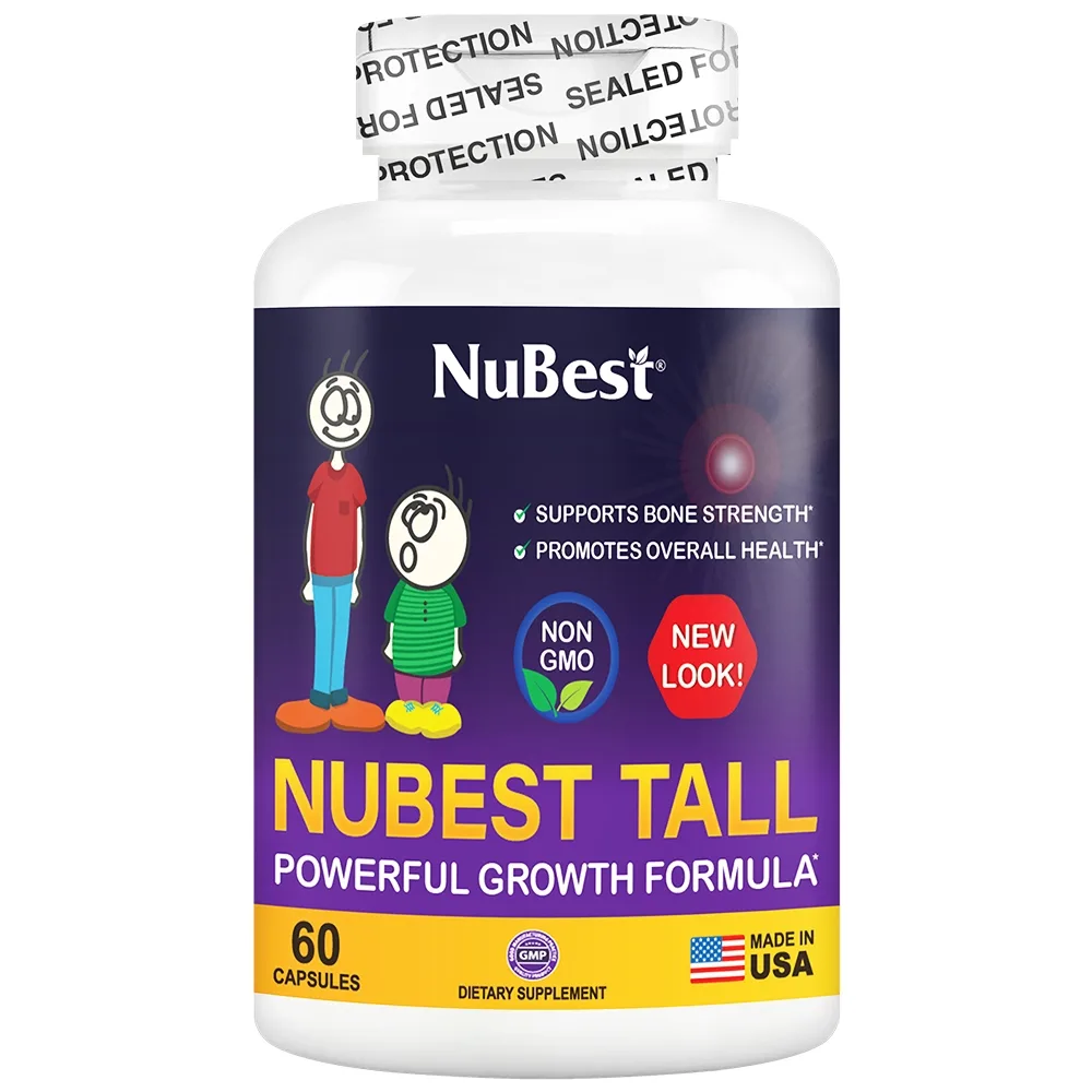 Hình ảnh  Thực phẩm bảo vệ sức khỏe Nubest Tall bổ sung canxi hỗ trợ phát triển xương, răng chắc khỏe (60 viên)