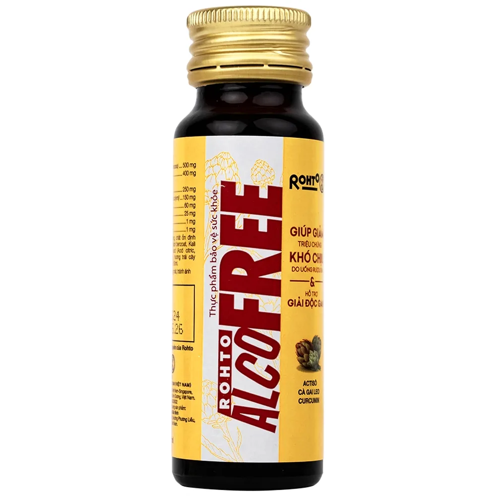 Hình ảnh Dung dịch Alcofree Rohto giảm các triệu chứng khó chịu do uống rượu bia (50ml)