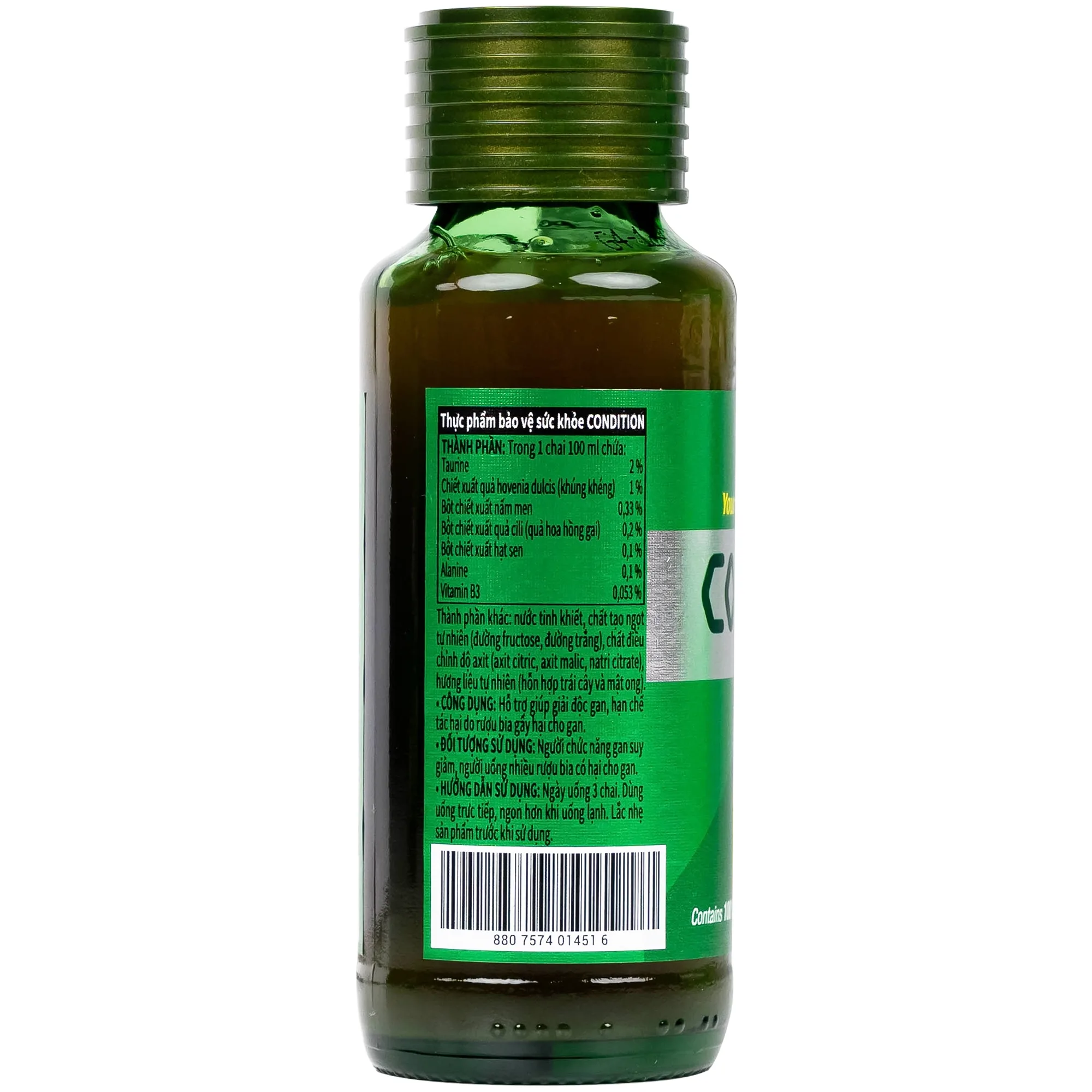Hình ảnh Thực phẩm bảo vệ sức khỏe Condition hỗ trợ giải độc gan, giải rượu (100ml)