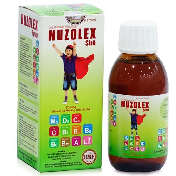 Hình ảnh Siro Nuzolex Chân Tâm bổ sung Vitamin và khoáng chất (120ml)