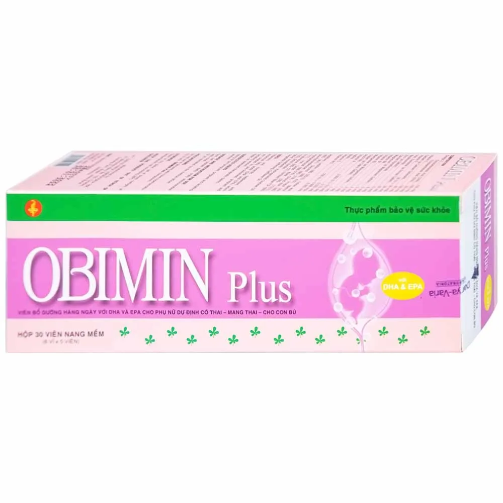 Hình ảnh Viên uống Obimin Plus bổ sung các vitamin và khoáng chất (6 vỉ x 5 viên)