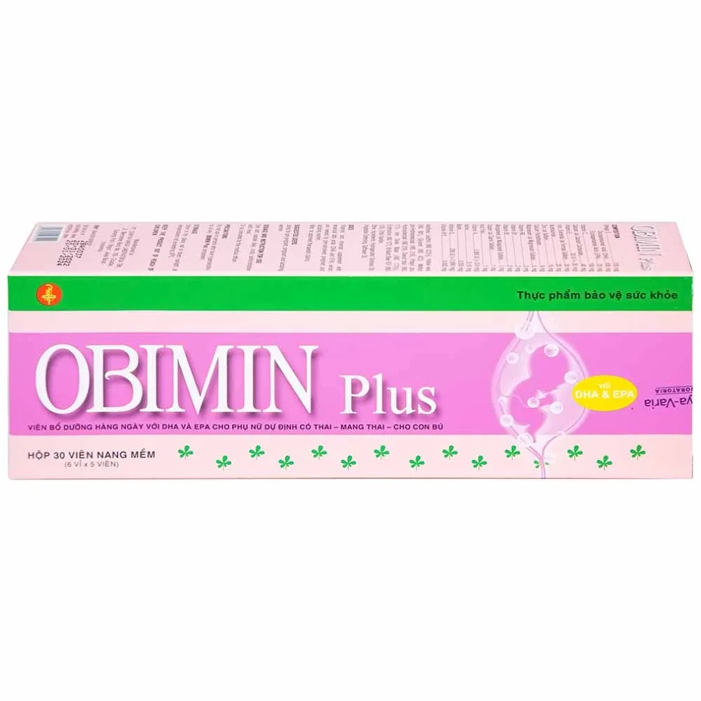 Hình ảnh Viên uống Obimin Plus bổ sung các vitamin và khoáng chất (6 vỉ x 5 viên)
