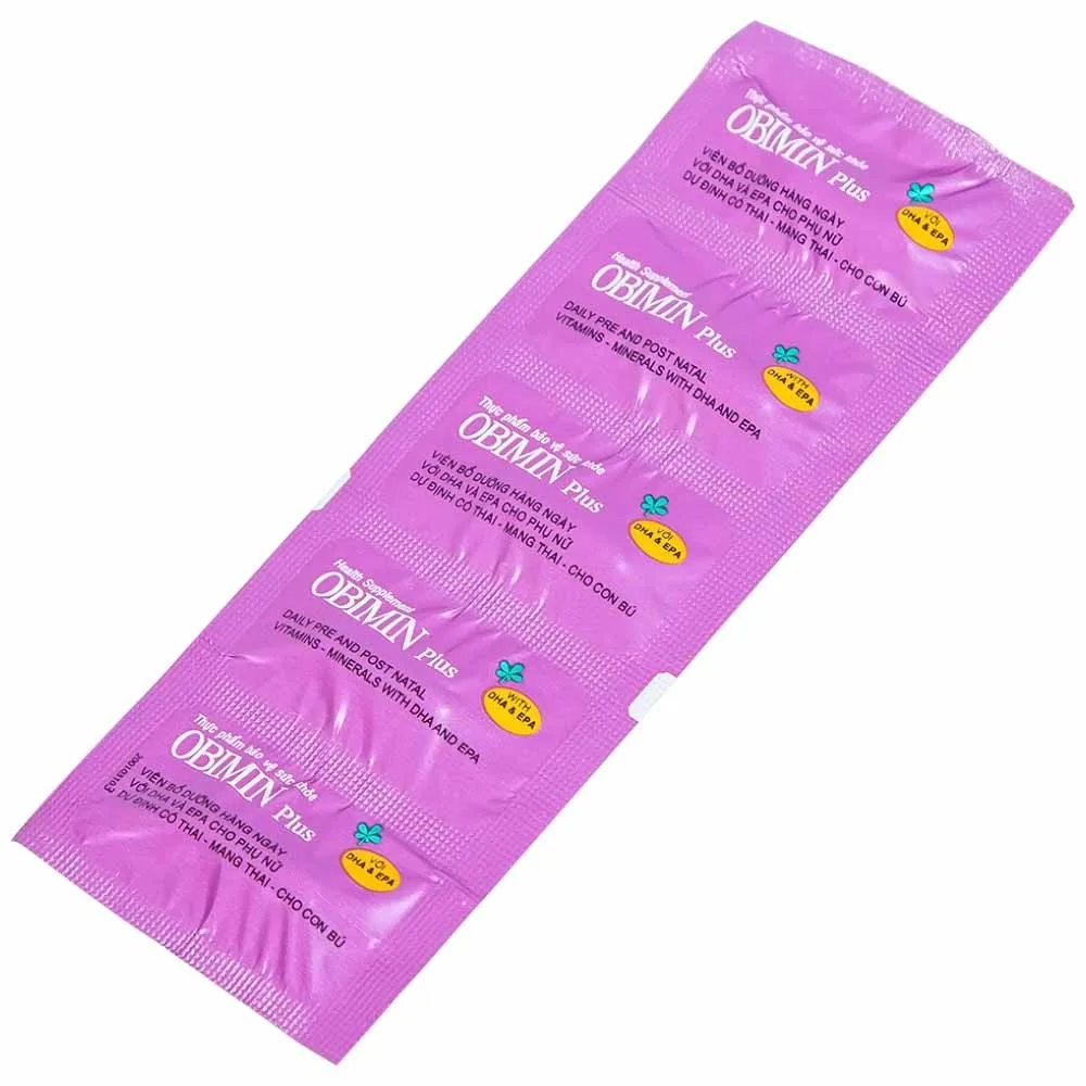 Hình ảnh Viên uống Obimin Plus bổ sung các vitamin và khoáng chất (6 vỉ x 5 viên)