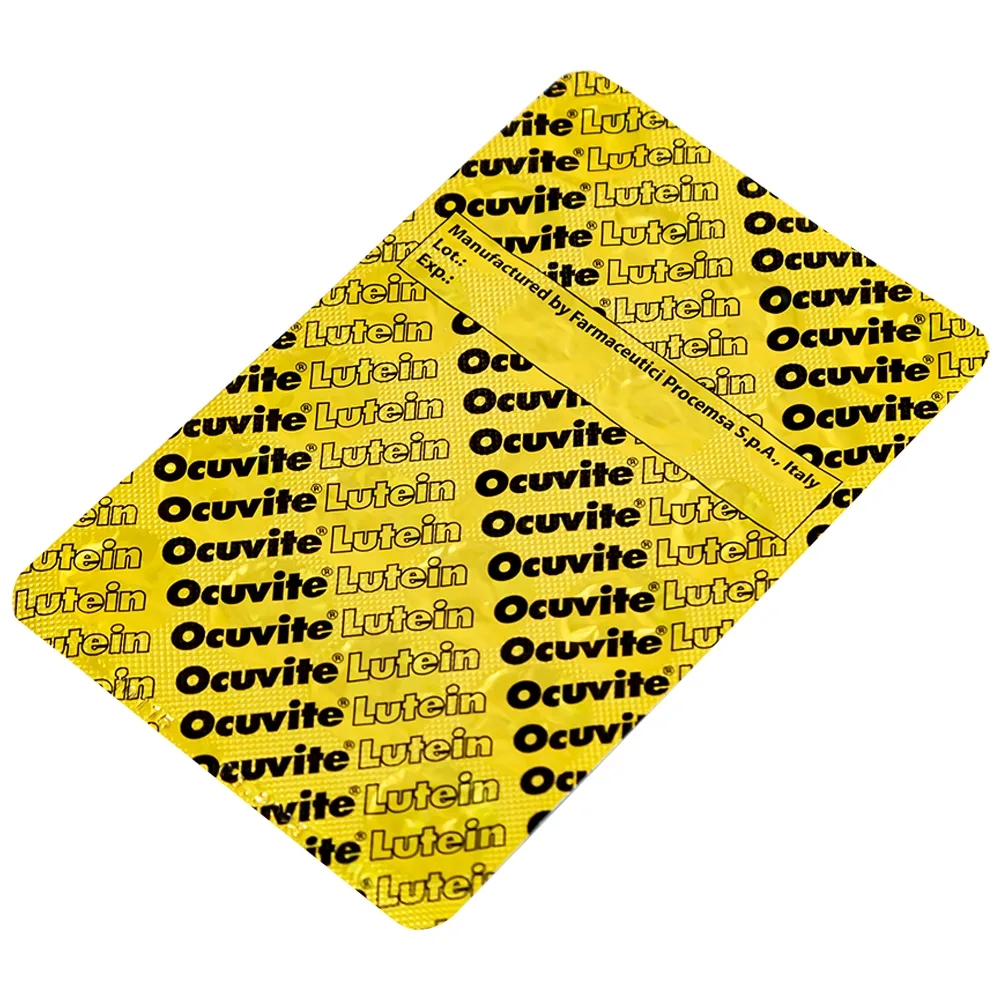 Hình ảnh Viên nén Ocuvite Lutein Bausch & Lomb hỗ trợ tăng cường thị lực (3 vỉ x 20 viên)