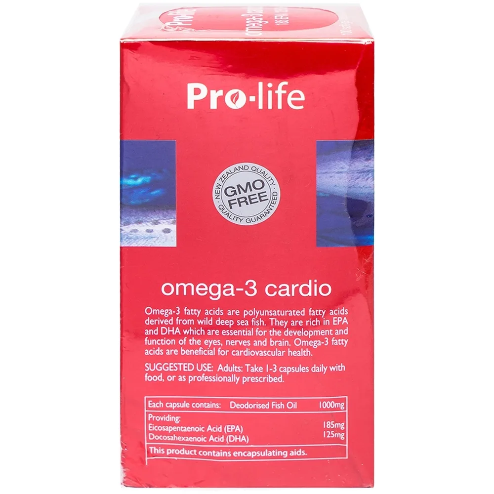 Hình ảnh Viên uống Omega-3 Cardio New Zealand Nutritionals hỗ trợ giảm Triglycerid và Cholesterol dư trong máu (100 viên)