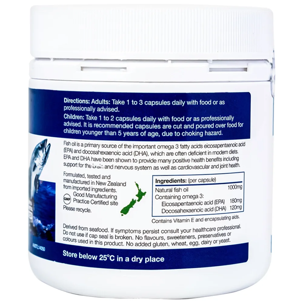 Hình ảnh Viên uống Omega 3 Fish Oil 1000mg Good Health giúp phát triển não bộ, tốt cho mắt và tim mạch (150 viên)