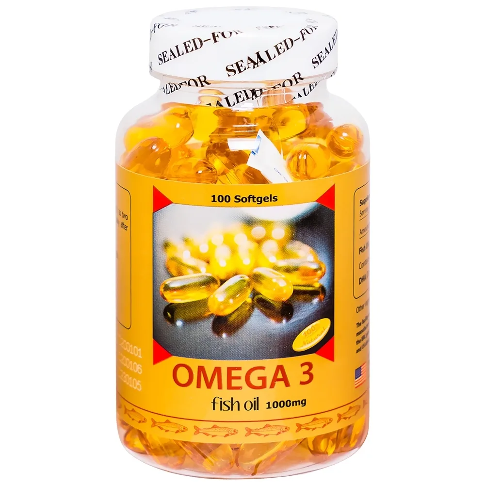 Hình ảnh Viên uống Omega-3 Fish Oil 1000mg Sirio Pharma tốt cho tim mạch (100 viên)