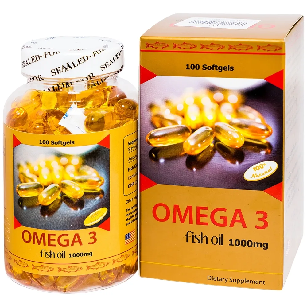 Hình ảnh Viên uống Omega-3 Fish Oil 1000mg Sirio Pharma tốt cho tim mạch (100 viên)