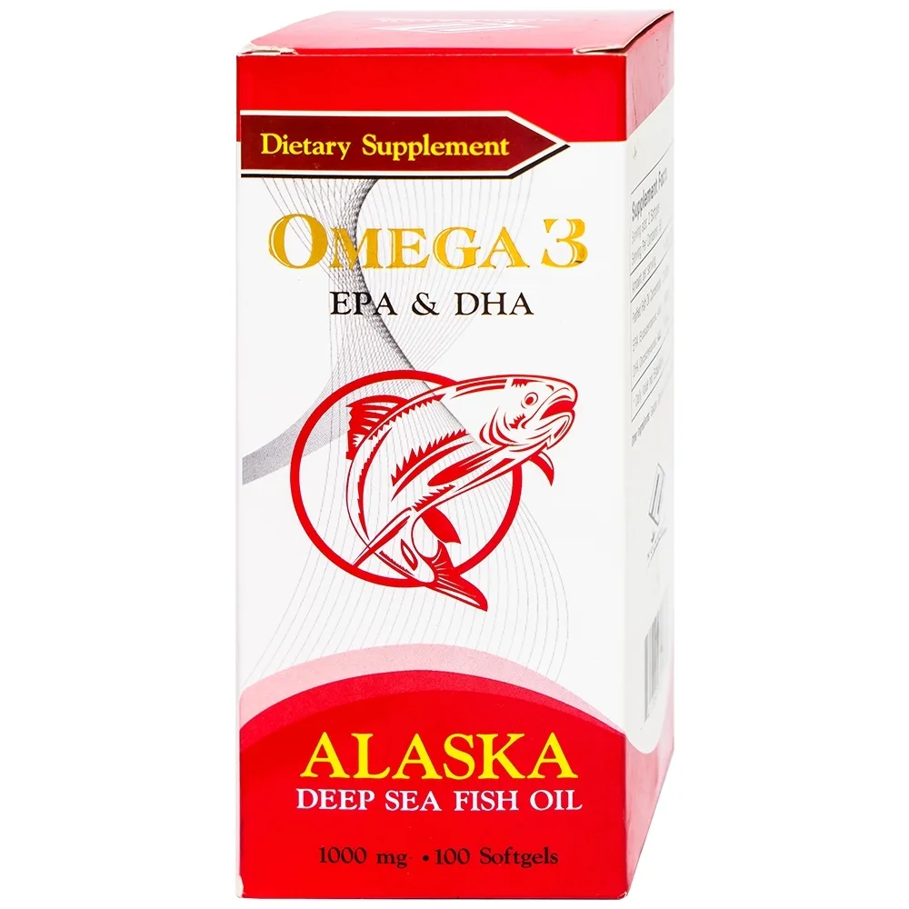 Hình ảnh Viên nang mềm Alaska Deep Sea Fish Oil Omega-3 Nuhealth bổ sung EPA, DHA, giúp tăng thị lực (100 viên)