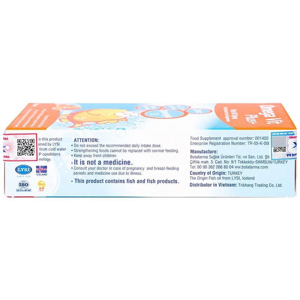 Hình ảnh Siro Omega Vit Plus+ Botafarma hỗ trợ tăng khả năng chống oxy hóa, tốt cho não bộ và mắt (100ml)