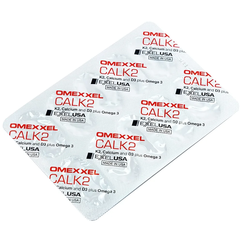 Hình ảnh Viên uống Omexxel Calk2 Excelife bổ sung Canxi, Vitamin D3 (3 vỉ x 10 viên)