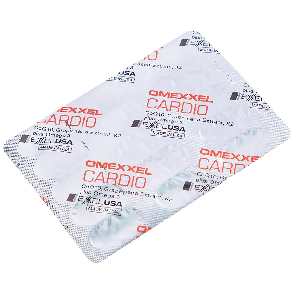 Hình ảnh Viên uống Omexxel Cardio Excelife hỗ trợ duy trì sức khỏe tim mạch (2 vỉ x 15 viên)