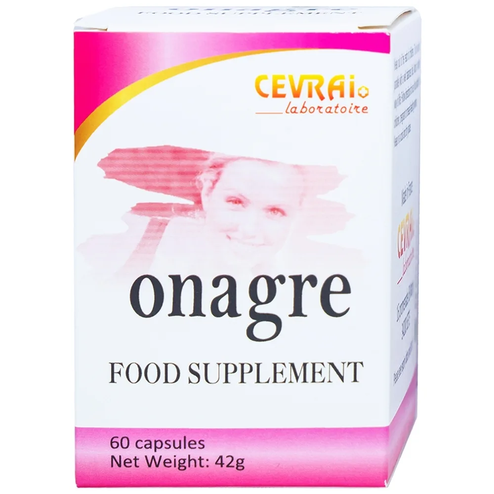 Hình ảnh Viên uống Onagre Cevrai hỗ trợ làm giảm triệu chứng tiền kinh nguyệt, tiền mãn kinh và mãn kinh (60 viên)