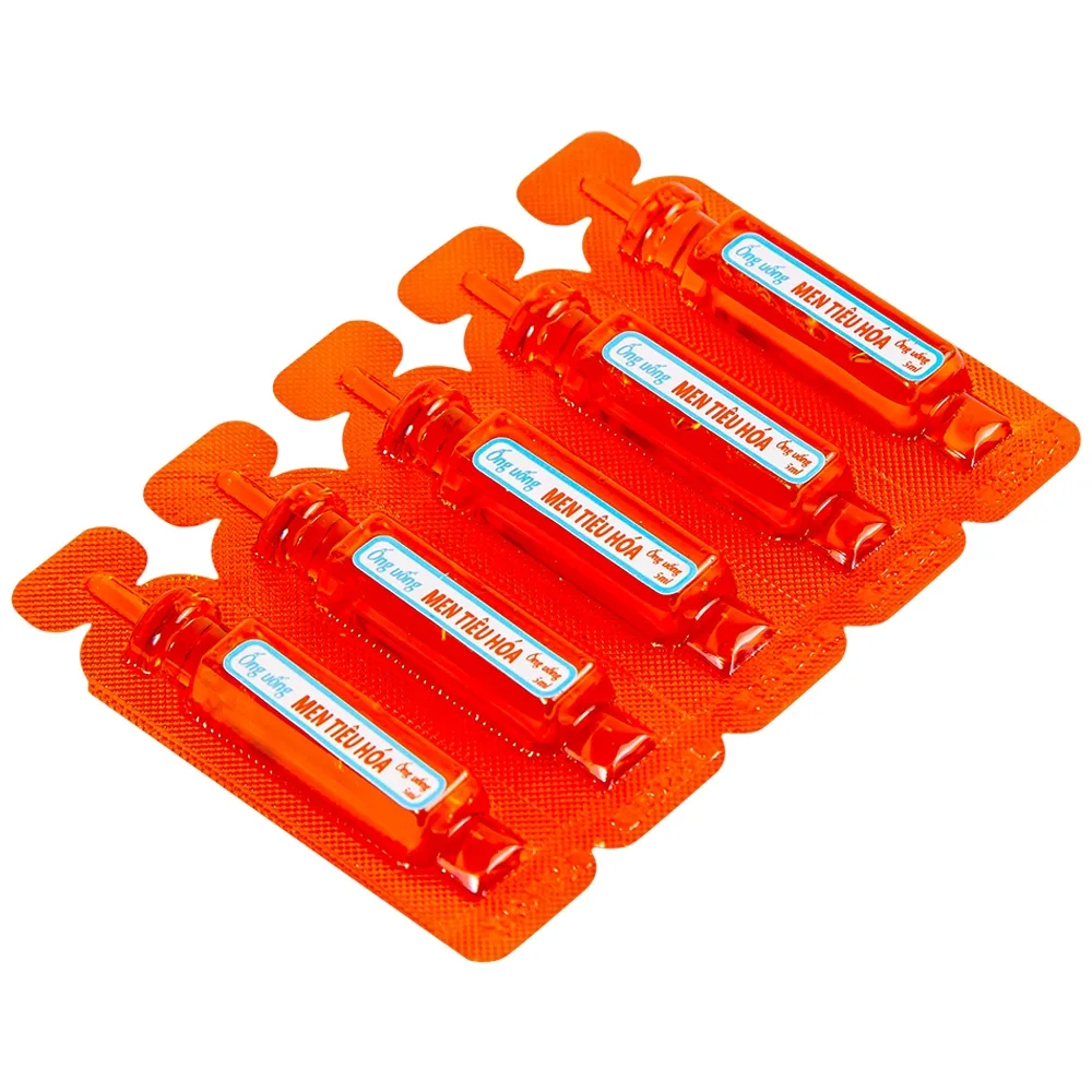 Hình ảnh Ống uống Men Tiêu Hóa Kingphar hỗ trợ giảm đầy bụng, ợ hơi, khó tiêu (10 ống x 5ml)