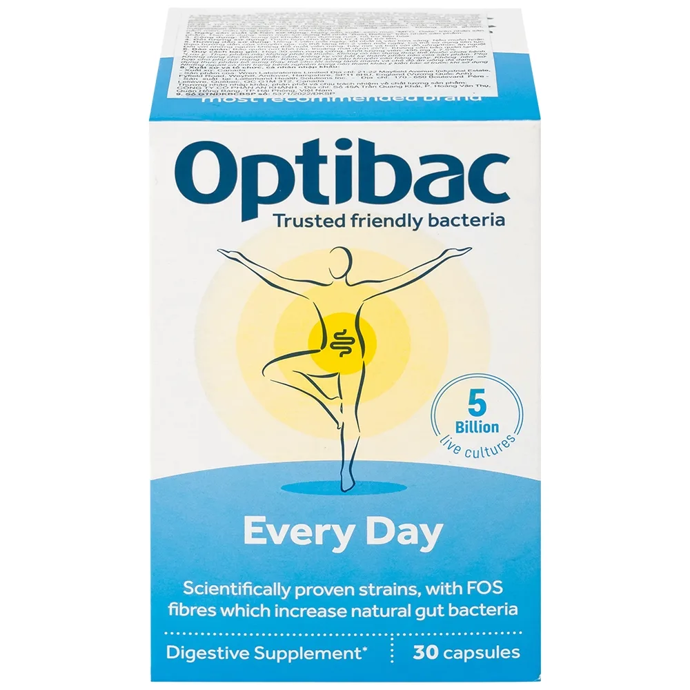 Hình ảnh Men vi sinh Optibac Every Day bổ sung lợi khuẩn, hổ trợ tiêu hóa (30 viên)