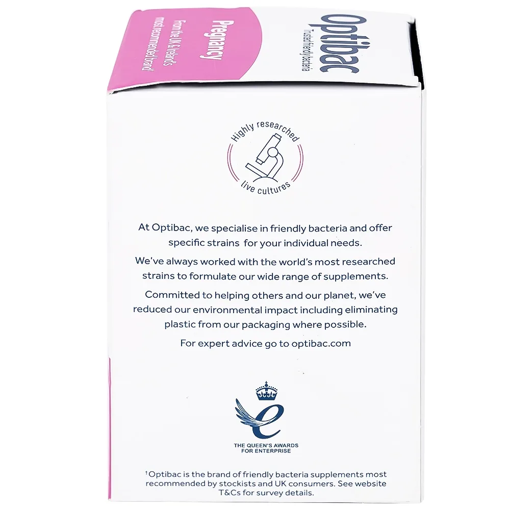 Hình ảnh Viên uống Optibac Pregnancy bổ sung lợi khuẩn cho đường ruột, hỗ trợ tiêu hóa (30 viên)